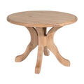 Technische Titel: "Ronde Houten Eettafel met 4-Poots Onderstel"