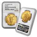 1947 Mexican Gold 50 Pesos Coin Brilliant Uncirculated 50 Pesos NGC BU